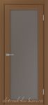 Межкомнатная дверь ТУРИН 501.2 ЭКО-шпон Орех. стекло - Крезет бронза