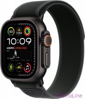 Apple Watch Ultra 2 2024 Black Titanium Case, Black Trail Loop, M/L (49mm, GPS + Cellular)