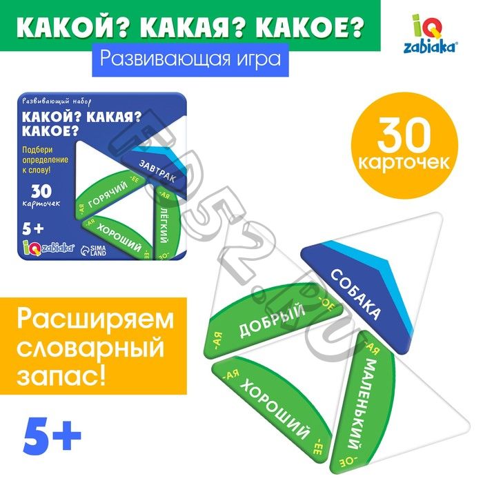 Развивающий набор «Какой? какая? какое?»