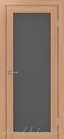 Межкомнатная дверь ТУРИН 501.2 ЭКО-шпон Ясень тёмный. стекло - Графит матовое