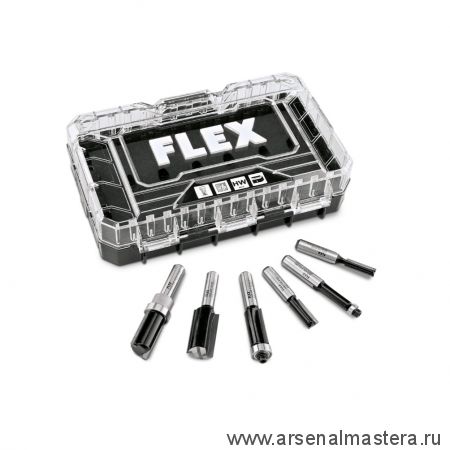 Новинка! Набор кромочных фрез 6 шт. в боксе CER Bit Set2 Flex 532012