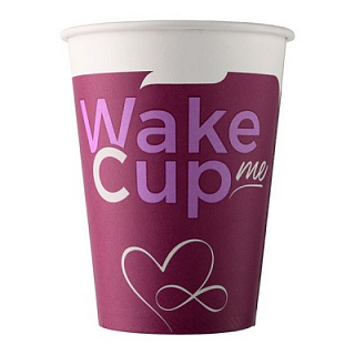 Стакан бумажный WAKE ME CUP Formacia 300 мл