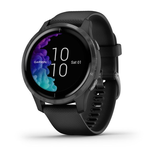 Умные часы Garmin Venu черные с серым безелем