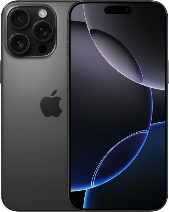 Смартфон Apple iPhone 16 Pro Max 1TB, 2 nano SIM, титановый чёрный [Hong-Kong]