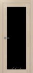 Межкомнатная дверь ТУРИН 501.2 ЭКО-шпон Дуб беленый. стекло - Лакобель Чёрное