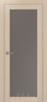 Межкомнатная дверь ТУРИН 501.2 ЭКО-шпон Дуб беленый. стекло - Пунта бронза