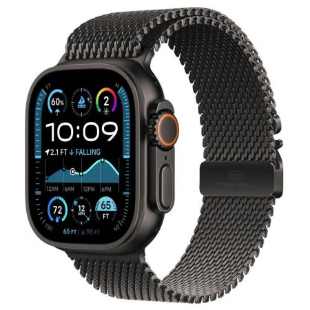 Умные часы Apple Watch Ultra 2 (2024) 49mm Black Titanium Case with Black Titanium Milanese Loop - M