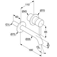 размеры Kludi Bozz 382440576