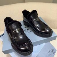 Лоферы PRADA PREMIUM зимние