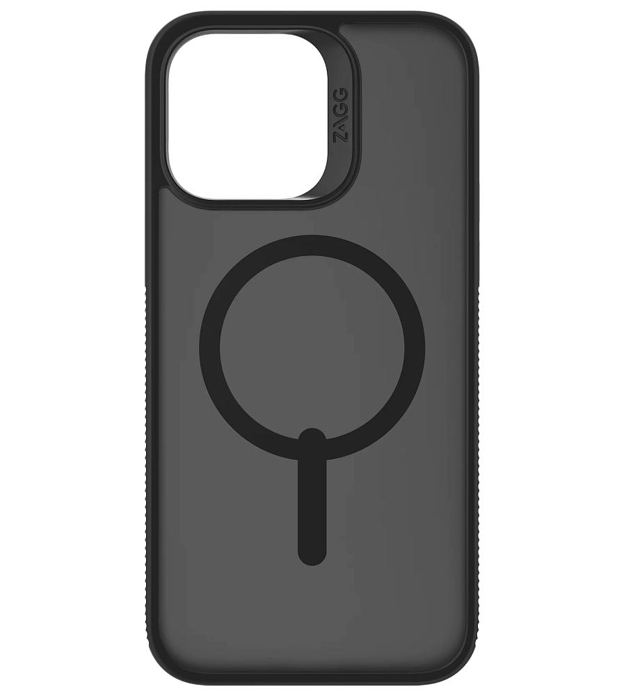 Чехол-накладка Zagg Clear Snap Magsafe для iPhone 14 Plus пластиковый (прозрачно-черный)