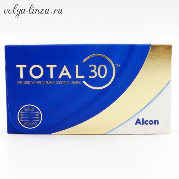 Total 30 (3шт) водоградиентные контактные линзы