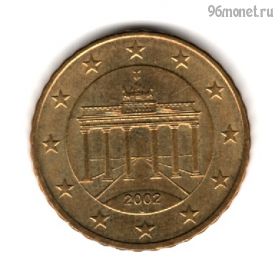 Германия 10 евроцентов 2002 J
