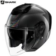 Шлем Shark RS Jet Carbon Ikonik, Черно-серебристый