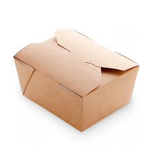Коробка 600мл "FOLD BOX" 130х105х64мм OSQ картон, крафт