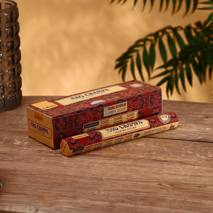 Благовония NAG CHAMPA "Tulasi" 15 аромапалочек Оригинал